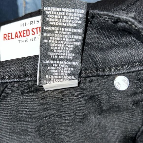 CELEBRITY PINK The Retro Black High Rise Relaxed Straight Jeans-31/13 NWT! - Picture 10 of 11